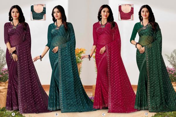 Ronisha Arpana Designer New Embroidery Saree Collection